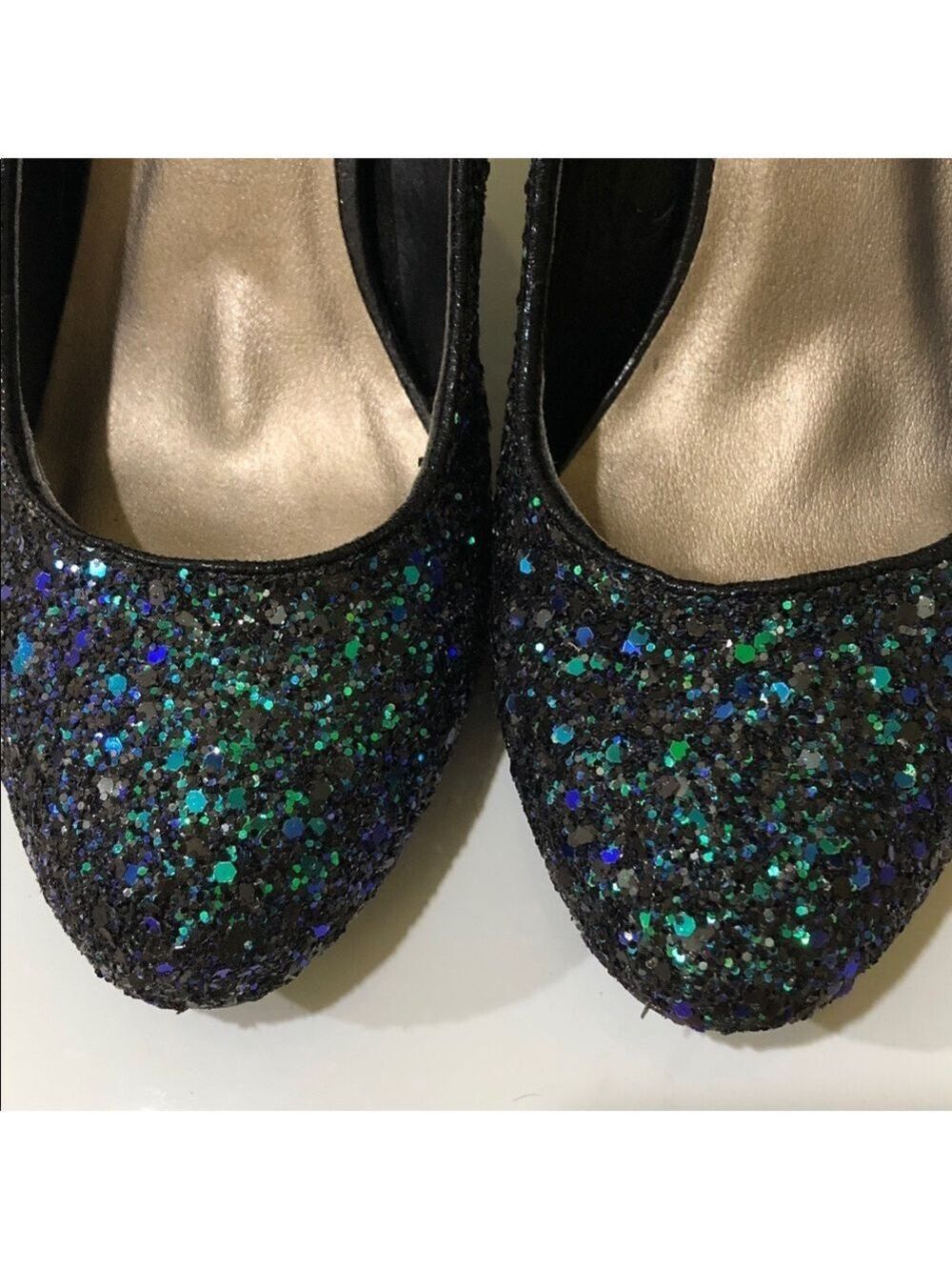 Michael Antonio Black iridescent Women’s night evening pumps women Heels 7.5
🌸 - Picture 12 of 13